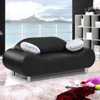 Armless Sofa 25.59" High Contemporary for Apartment Wooden Frame
