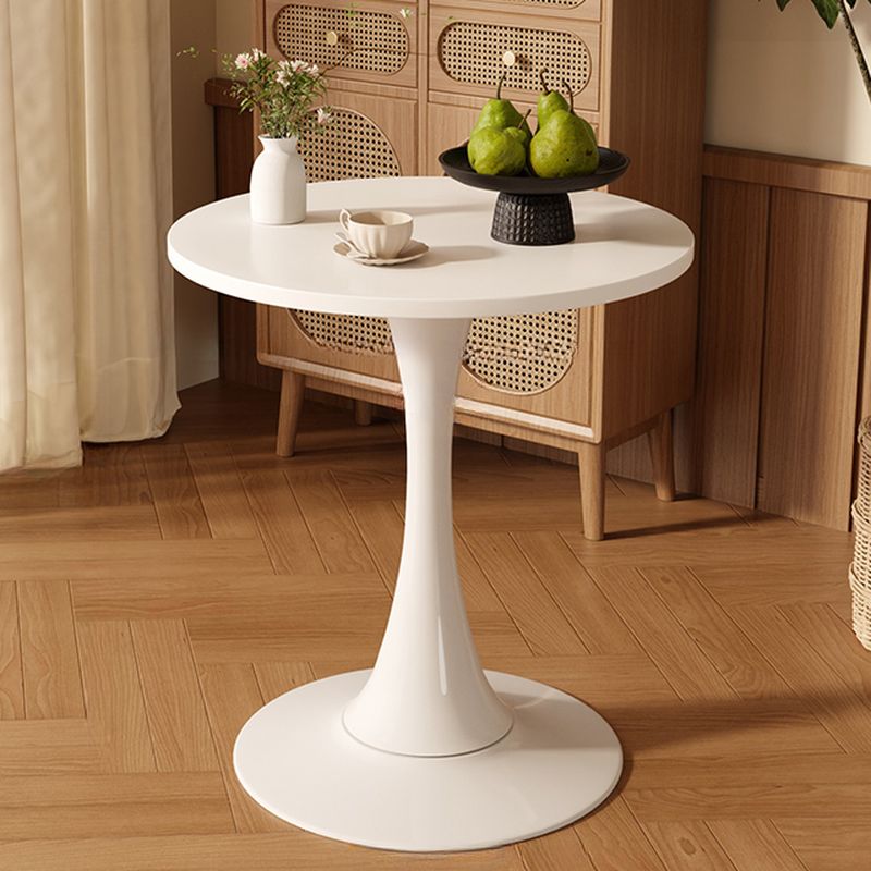 Laminate Dining Table with Pedestal Base, Scratch-repellent for 2-seater/4-seater