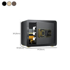 Steel Security Safe with Battery, Pry Resistant, Lockable with Keys and Shelves