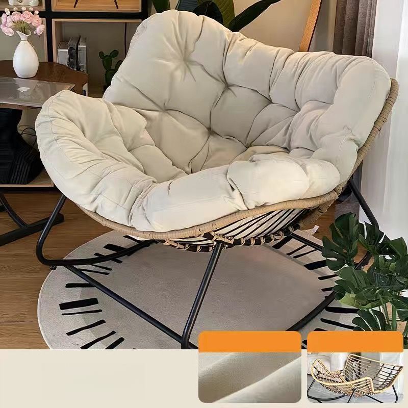 Casual Rocking Chair Couch with Rear Back and Stationary Design