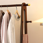 Modern Simple Style Coat Tree with Container Storage, 1 Basket, and 4 Hooks