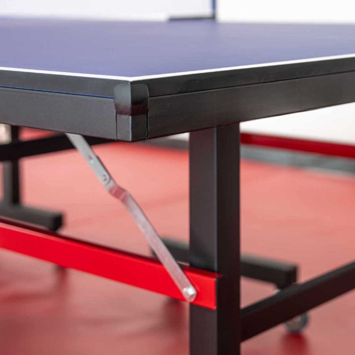 Indoor Ping Pong Table with Synthetic Laminate Top in Ink/Dark Blue and Included Table Tennis Paddle