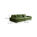 Emerald Green Standard/Single Sofa with Arm and 4/3 Pillows