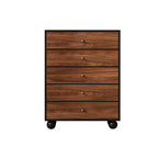 Cocoa Casual Raw Wood Console Dresser with 6/9/5 Drawers in Horizontal/Vertical Orientation