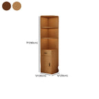 Detached Scratch-immune Accent Cabinet with 3/4 Exterior Shelves, Cabinet Knobs, Sepia/Wood Color Top, Soft Close Drawer, and Stain Resistant