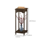 1 Piece Set 2 Tiers/3 Tiers Wooden Square Plant Stand Side Table with 2 Shelves/3 Shelves and Legs