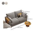 Scratch-immune Loveseat with Arm, Seating for 2, Receptacle Storage, Slipcover, and 2 Pillows