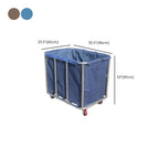 Alloy Laundry Cart Washable and Removable with Casters for Adult