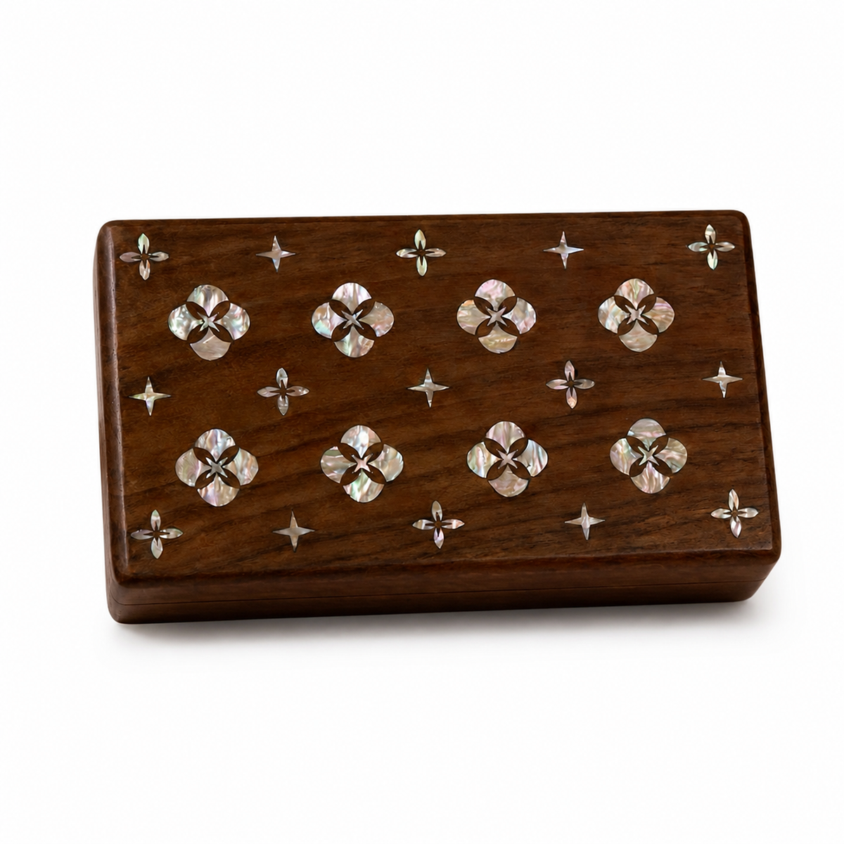 Laia Ruyi mother-of-pearl inlay jewelry box on white background