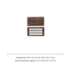 Cokkie palette dimensions: 16.7 x 9 x 3.1 cm / 6.6 x 3.5 x 1.2 in