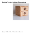 Oudine dimensions: 11.5 x 11.5 x 11.5 cm / 4.5 x 4.5 x 4.5 in