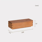 Linden Ripple Lid Solid Wood Storage Box product view 11