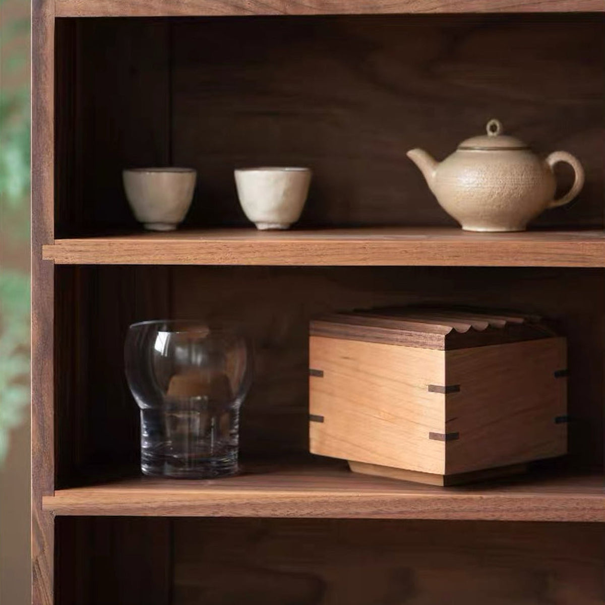 Linden Ripple Lid Solid Wood Storage Box product view 9