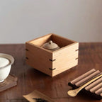 Linden Ripple Lid Solid Wood Storage Box product view 2