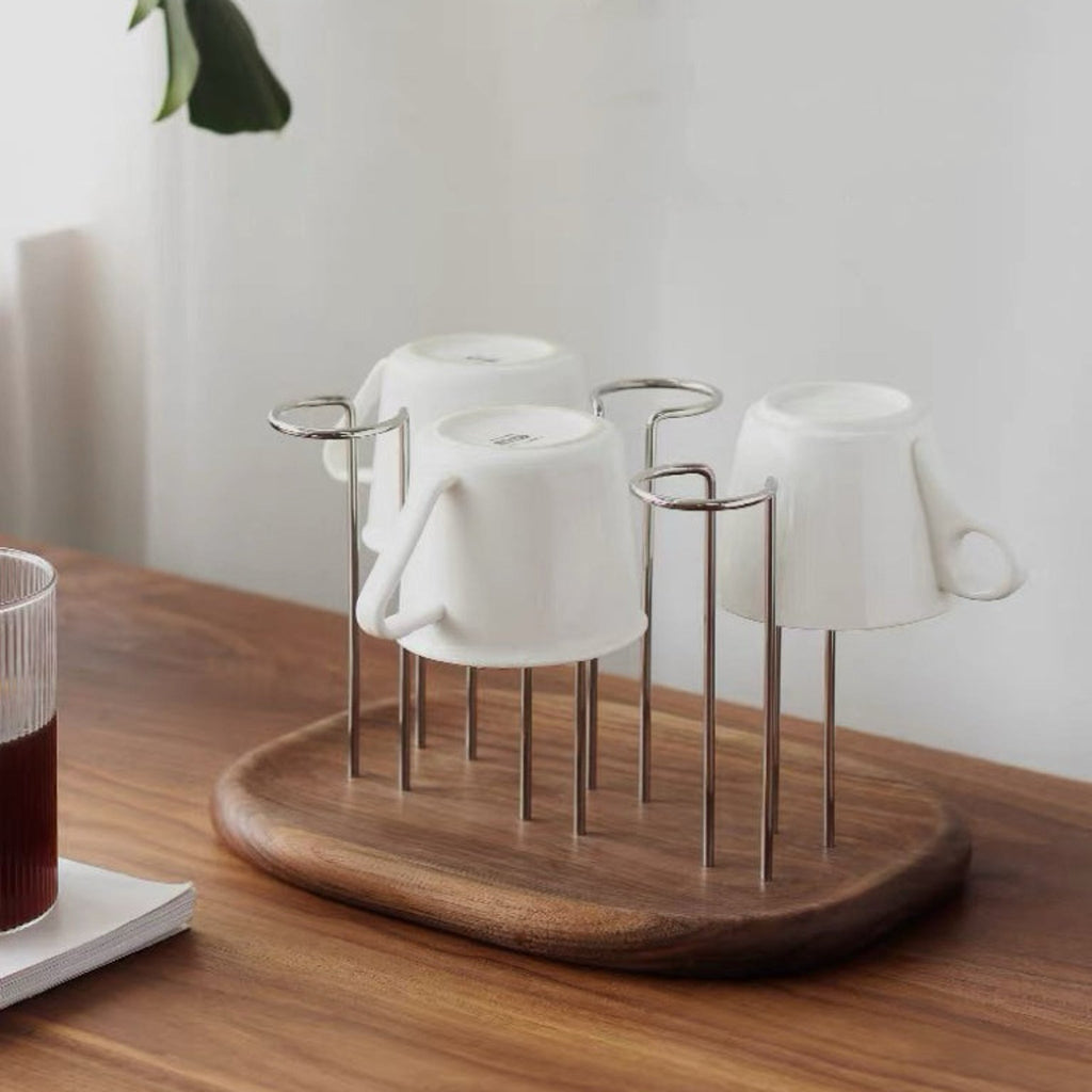Rill Walnut Drying Cup Rack product view 4