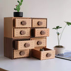 Open Oudine wooden trinket drawers