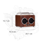 Geek wooden watch winder with smooth rotation