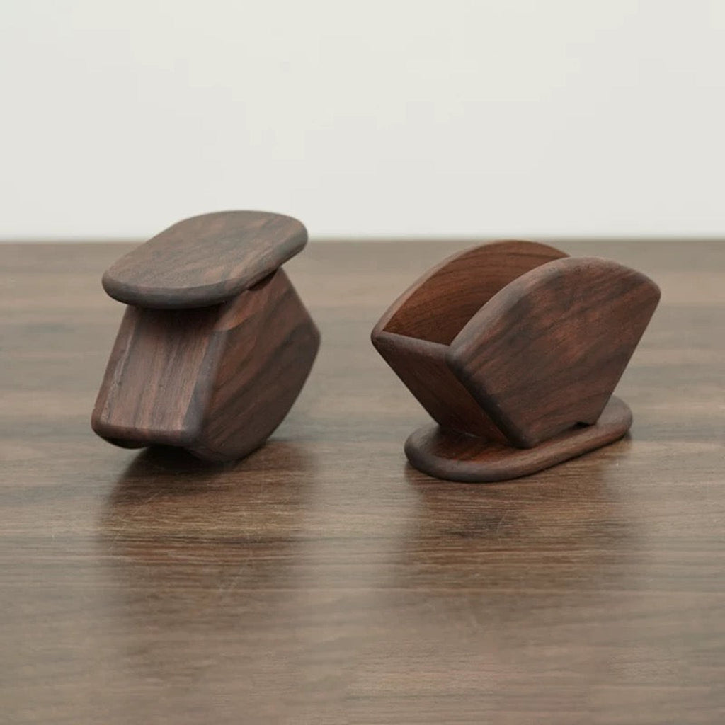 Barista Walnut V60 Coffee Filter Paper Holder product view 5