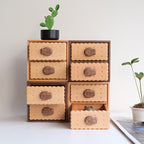 Stacked Oudine trinket cabinets