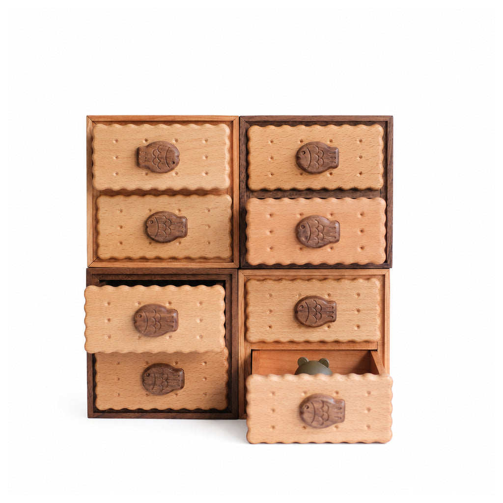 Elsie Solid Wood Stackable Jewelry Box