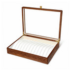 Ruth Solid Wood Necklace Jewelry Box With Glass Lid