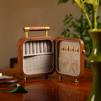Rosalie Wooden Jewelry Box with Handle