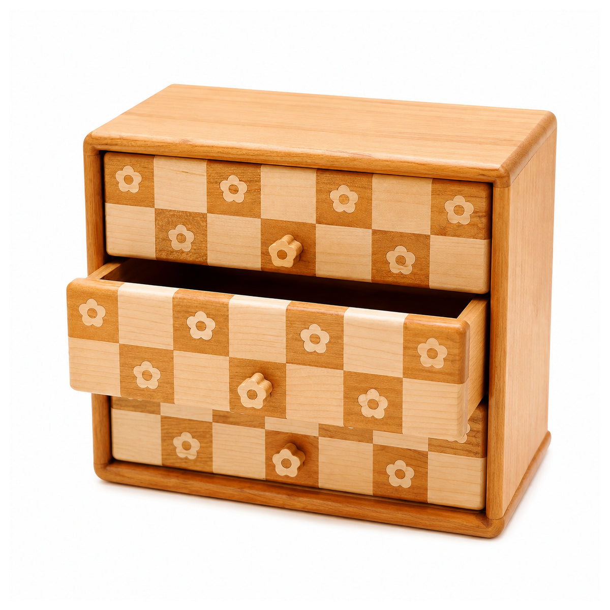 Dahlia Solid Wood 3-Drawer Storage Cabinet