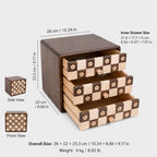 Dahlia Solid Wood 3-Drawer Storage Cabinet