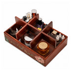 Marielle Rosewood Makeup & Remote Control Organizer