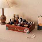 Marielle Rosewood Makeup & Remote Control Organizer