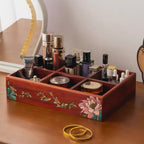 Marielle Rosewood Makeup & Remote Control Organizer