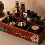 Marielle Rosewood Makeup & Remote Control Organizer