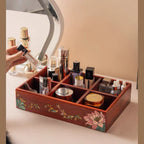 Marielle Rosewood Makeup & Remote Control Organizer