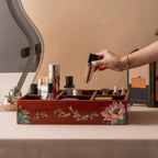 Marielle Rosewood Makeup & Remote Control Organizer