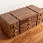 Lila 3-Drawer Wooden Tabletop Organizer