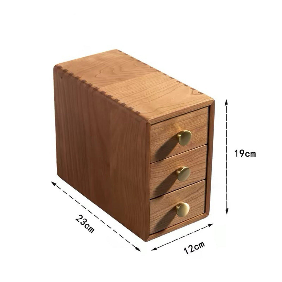 Lila 3-Drawer Wooden Tabletop Organizer