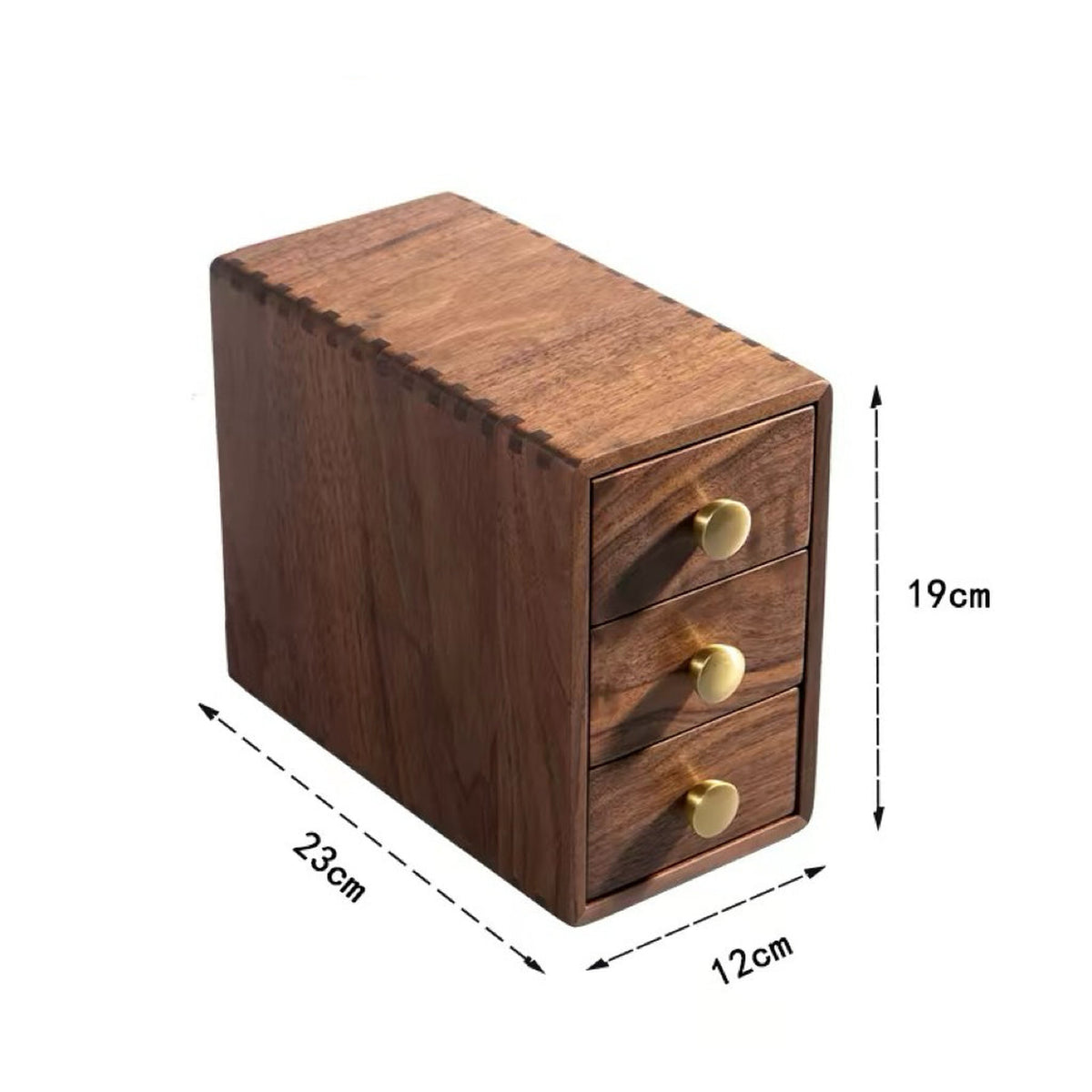 Lila 3-Drawer Wooden Tabletop Organizer