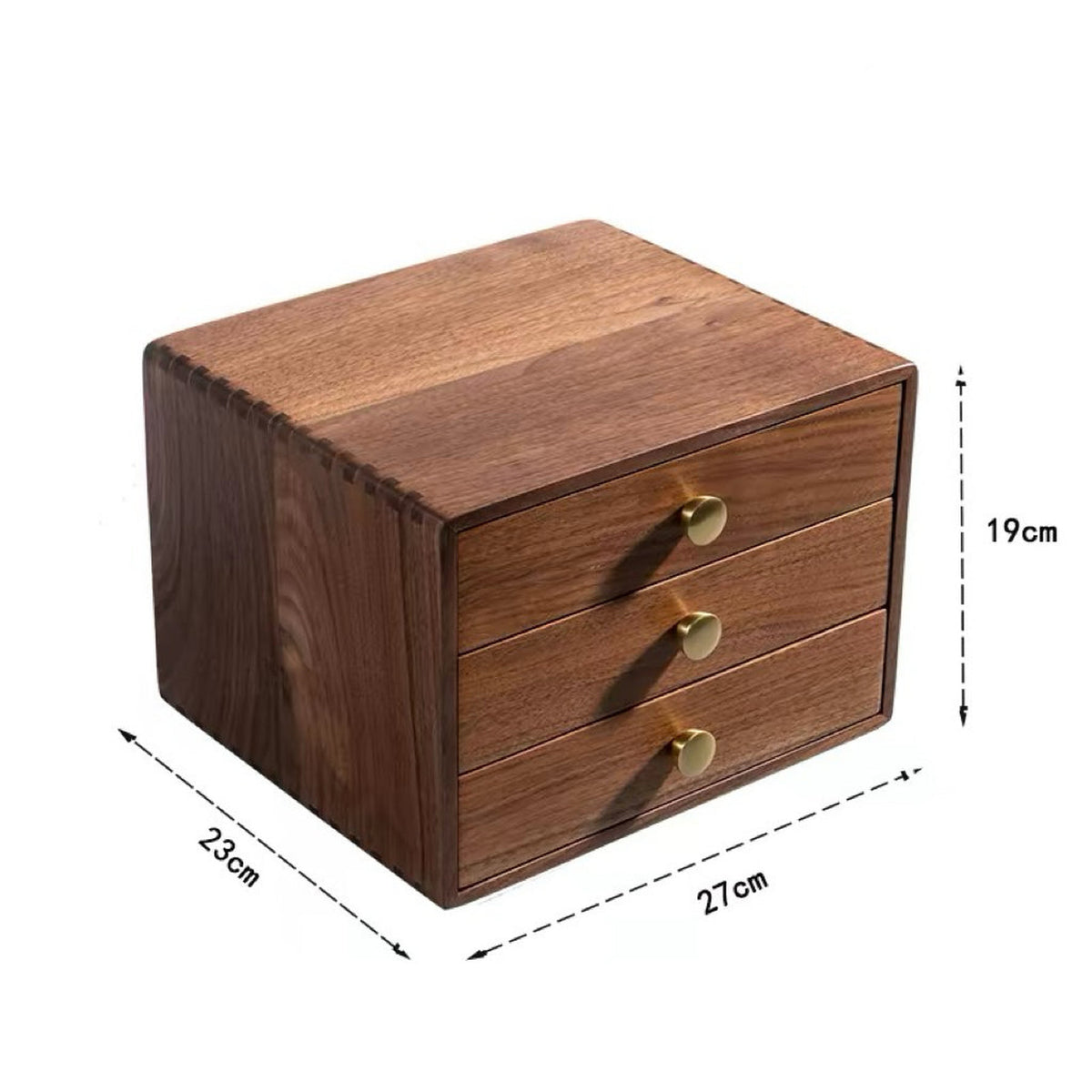 Lila 3-Drawer Wooden Tabletop Organizer