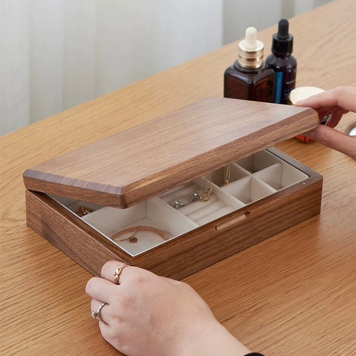 Ella Walnut Jewelry Box