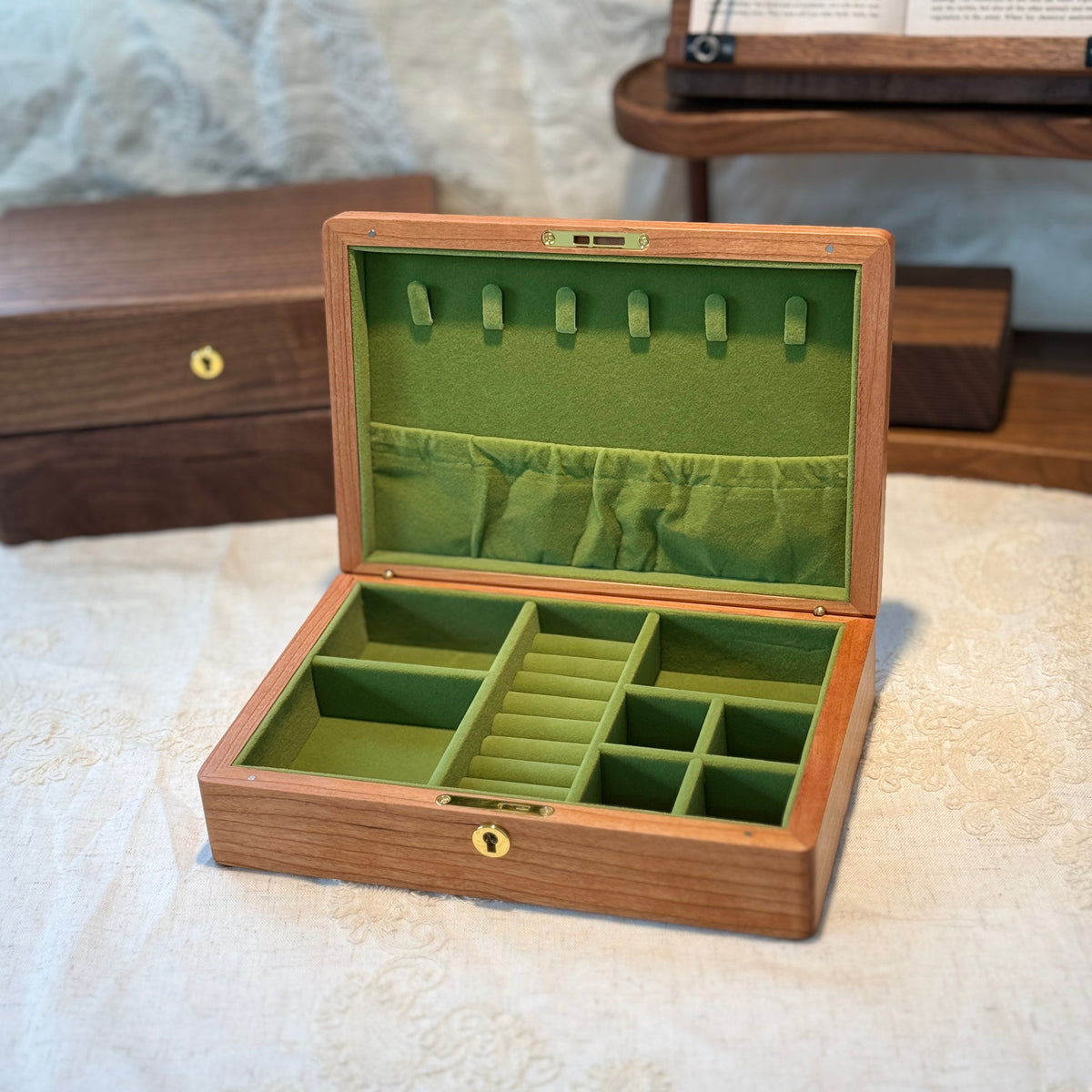 Ella Walnut Jewelry Box