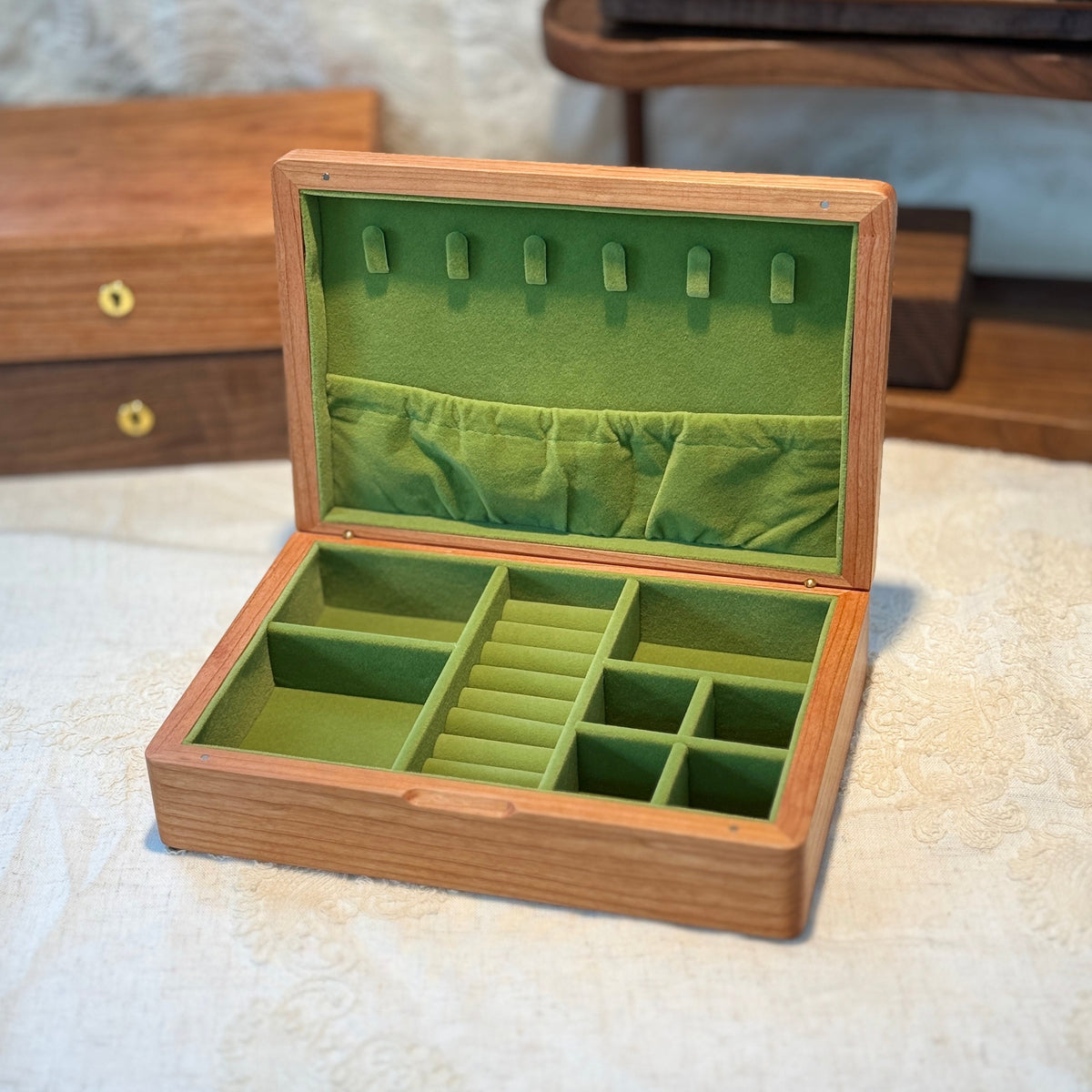 Ella Walnut Jewelry Box