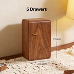 Edith Wooden Jewelry Box With 6 Drawers