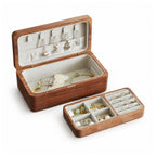 Helly Double-Layer Walnut Jewelry Box