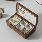 Helly Double-Layer Walnut Jewelry Box