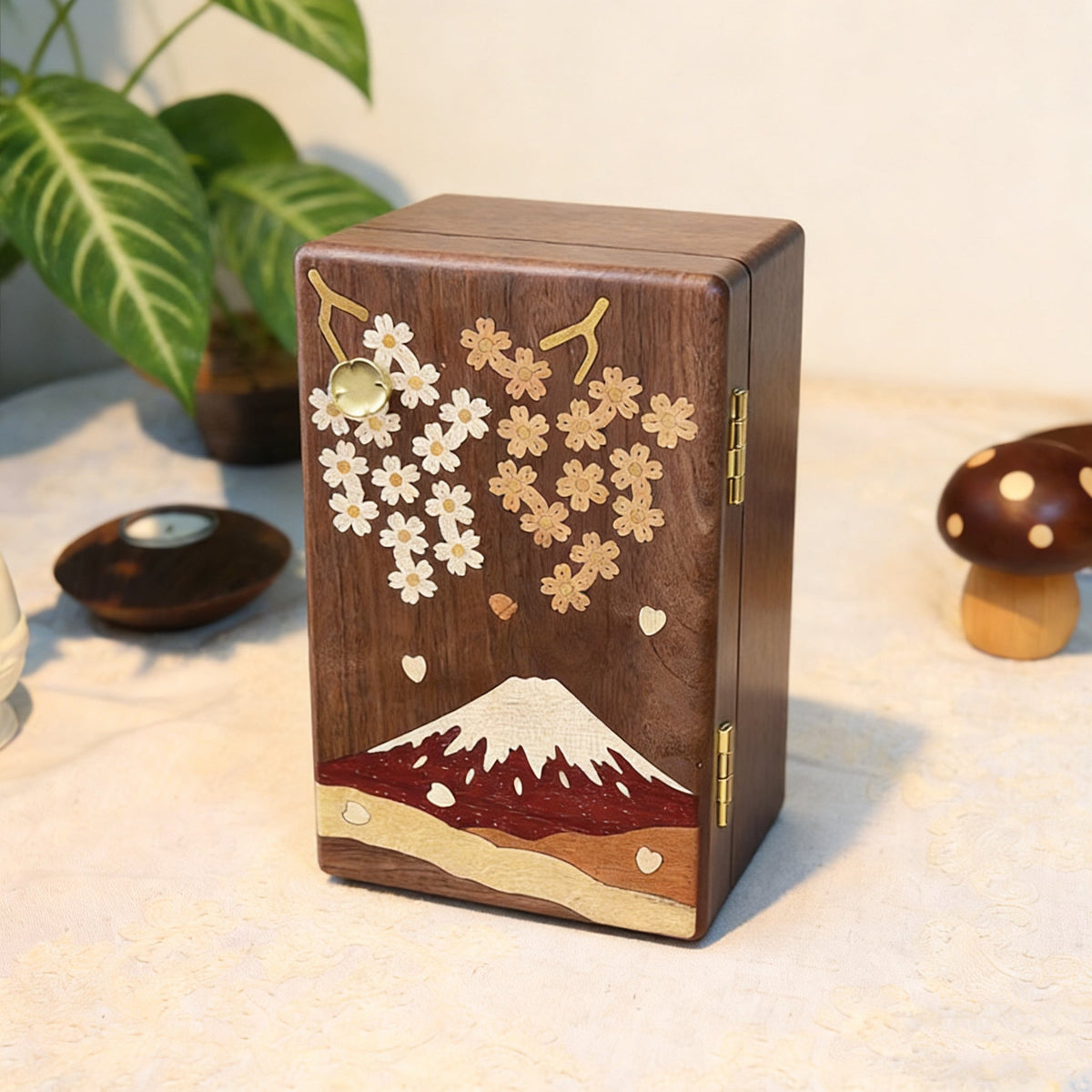 Grace Solid Walnut Multi-Drawer Jewelry Box