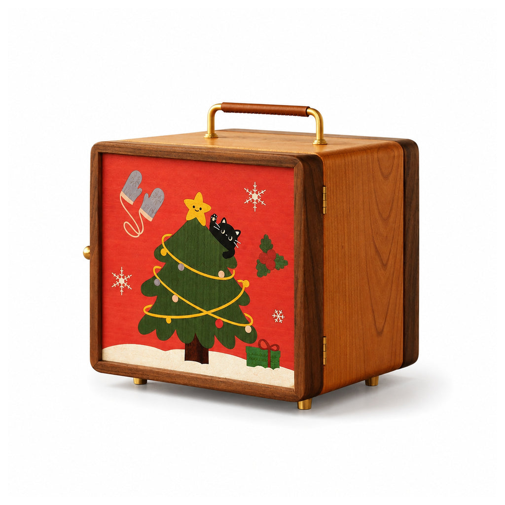 Amie Solid Walnut Jewelry Box