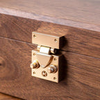 Talina Two-Layer Square Walnut Jewelry Box