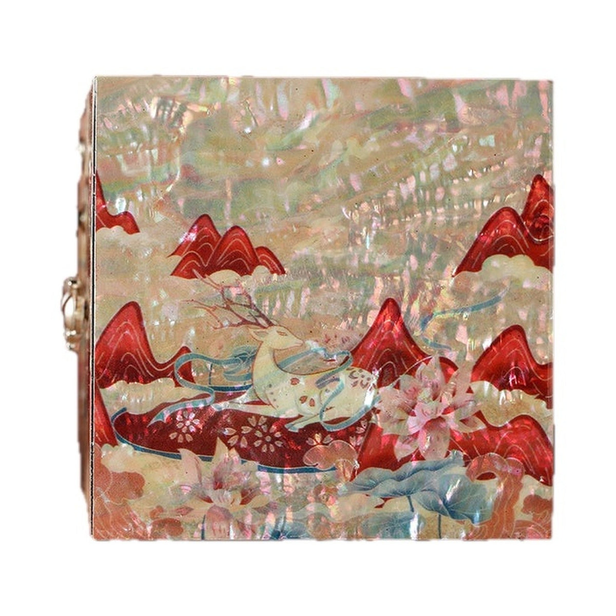 GZJSLOVE Nine-Colored Deer mother-of-pearl inlay bracelet jewelry box view 4