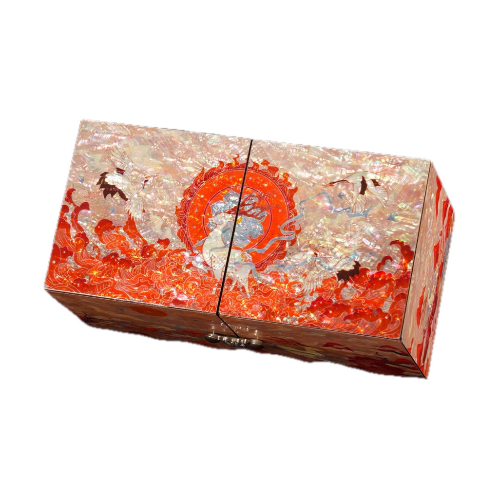 GZJSLOVE Nine-Colored Deer mother-of-pearl inlay bracelet jewelry box view 6