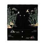 GZJSLOVE Bamboo mother-of-pearl inlay multi-tier jewelry cabinet view 2